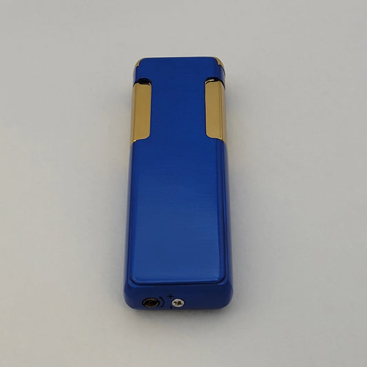 ONIX Slim Torch Lighter - Blue Body w/ Gold Side Ignition
