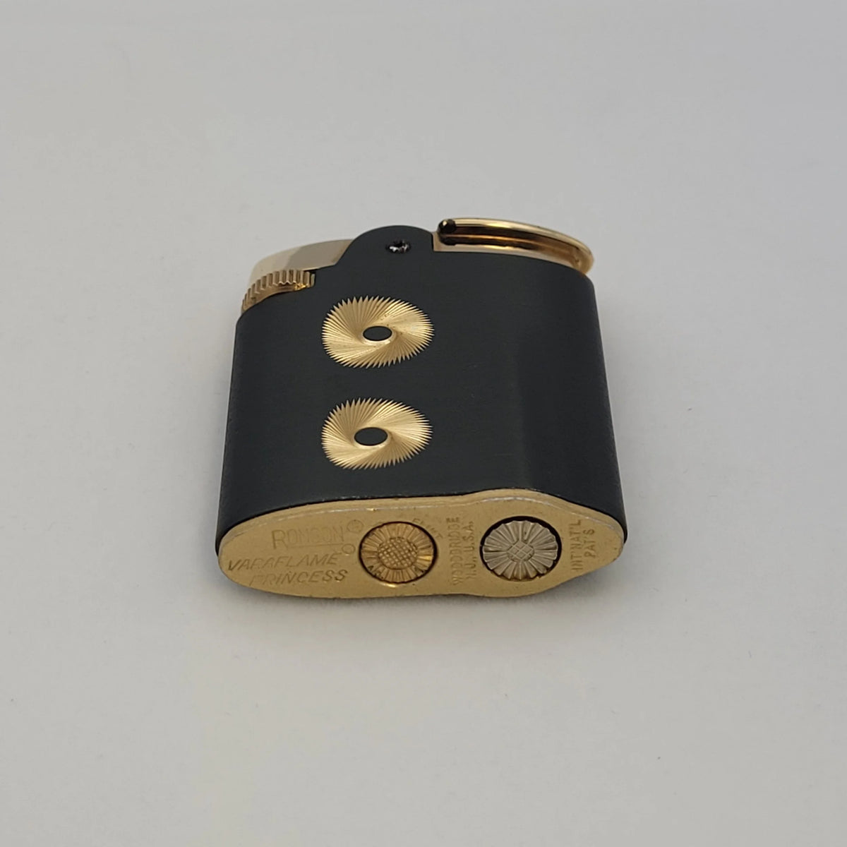 Ronson Varaflame Princess Gold Tone & Gray
