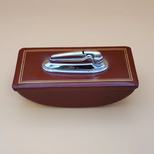Ronson V.I.P. Varaflame Leather Table Lighter