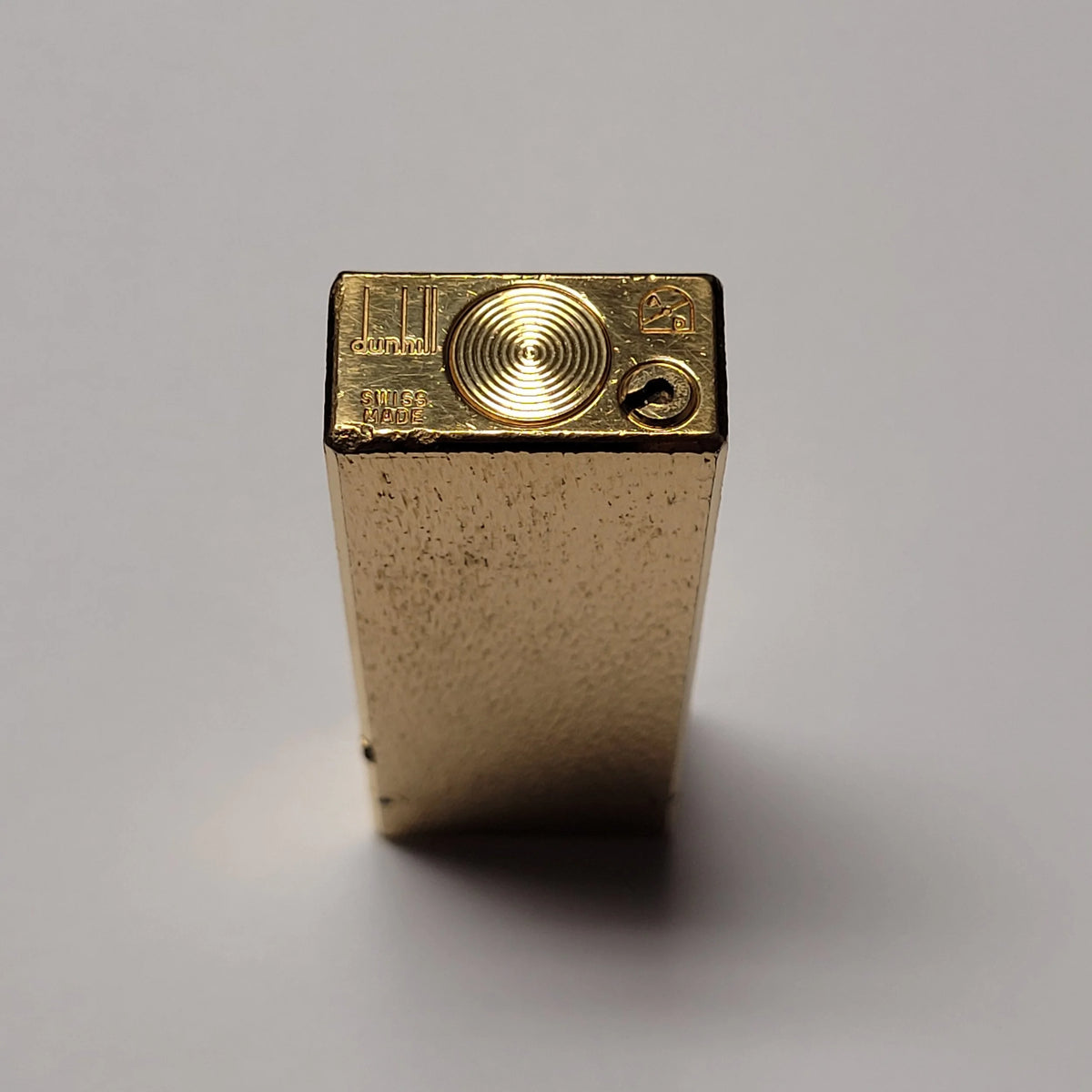 Alfred Dunhill Rollagas Fine Bark Design & Gold Plated