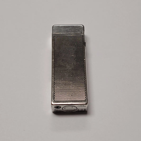 1960s Alfred Dunhill Rollagas Silver Plated Barley Design