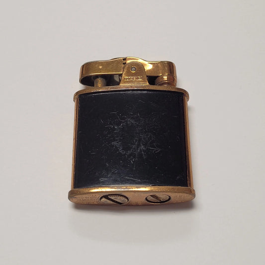 1930s Ronson Princess Art Deco Dureum & Black Enamel Lighter