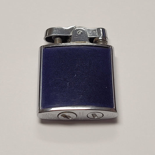 1930s Ronson Princess De-Light Blue Enamel Lighter