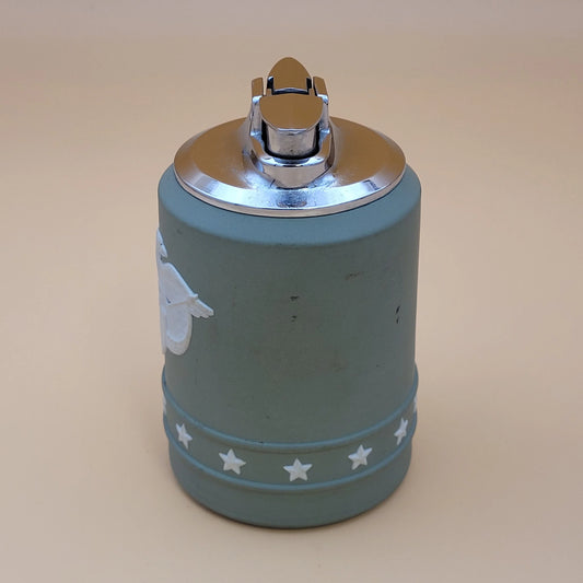 1950s Ronson Wedgwood Patriotic Green Table Lighter