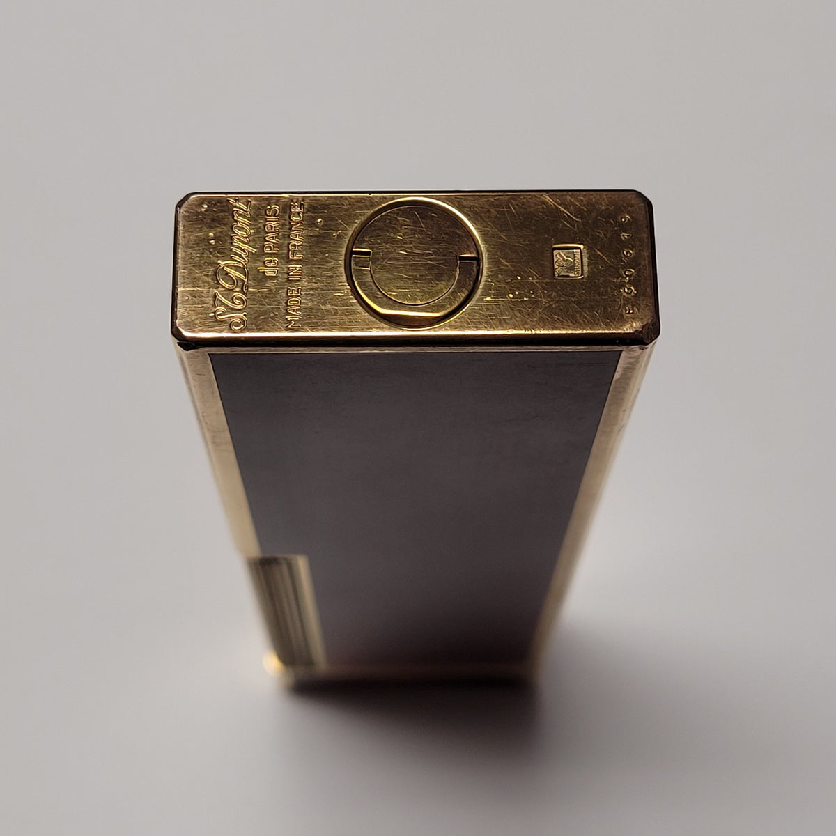 S.T. Dupont Ligne 1 Gold Plated & Chinese Lacquer Table Lighter