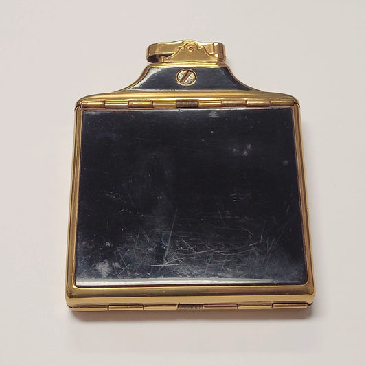 1930s Ronson Double Decker Black Enamel Case Lighter
