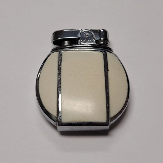 1930s Ronson Viceroy White Enamel Petrol Lighter