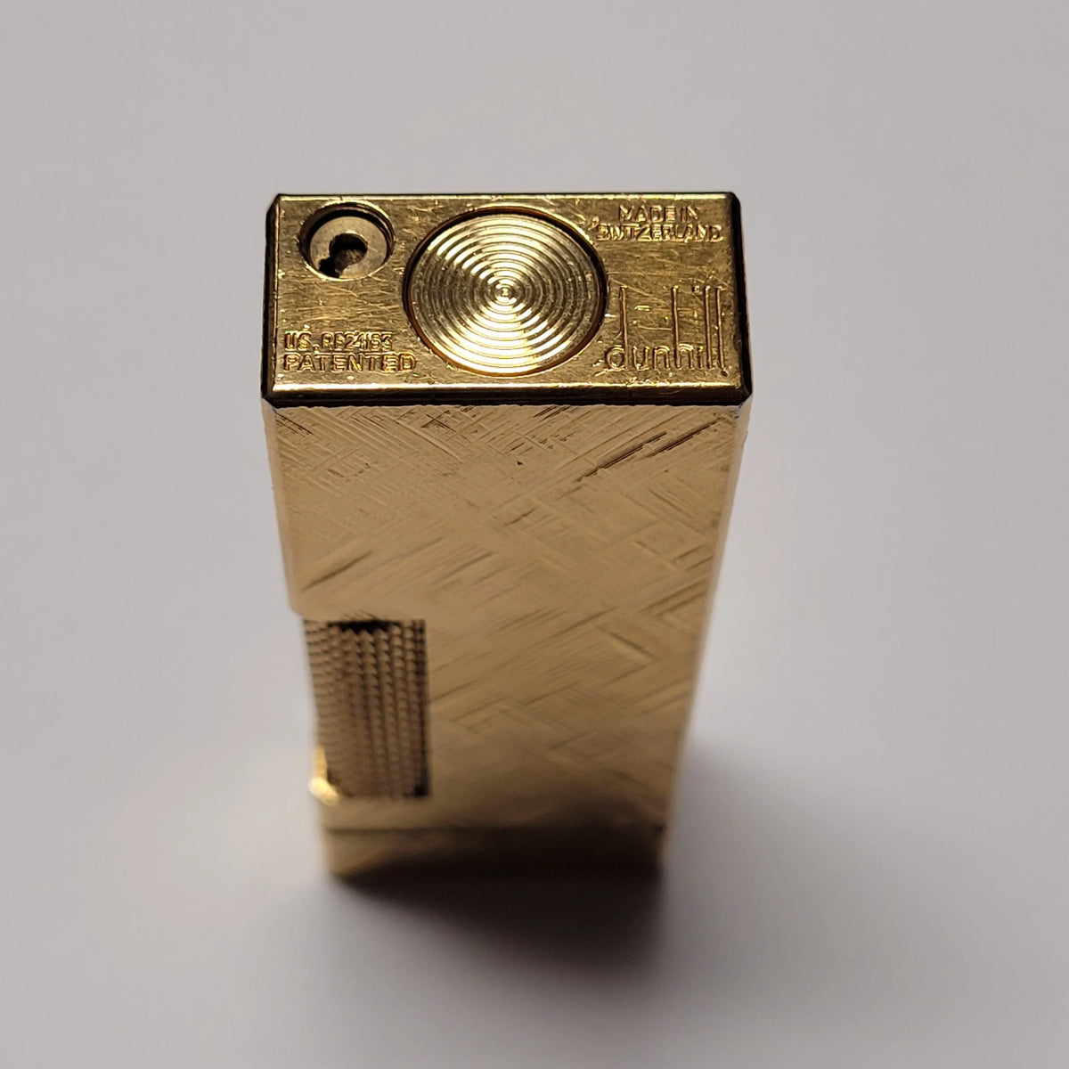 Alfred Dunhill Rollagas Gold Plated & Florentine Lighter