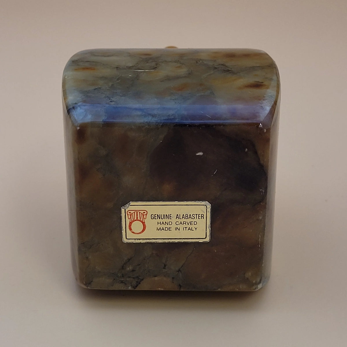 Vintage Hand Carved Alabaster Butane Table Lighter