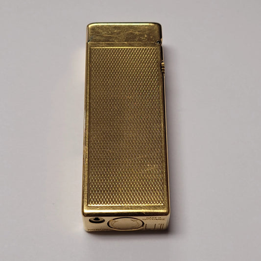 1960s Alfred Dunhill Rollagas Gold Plated Barley Lighter