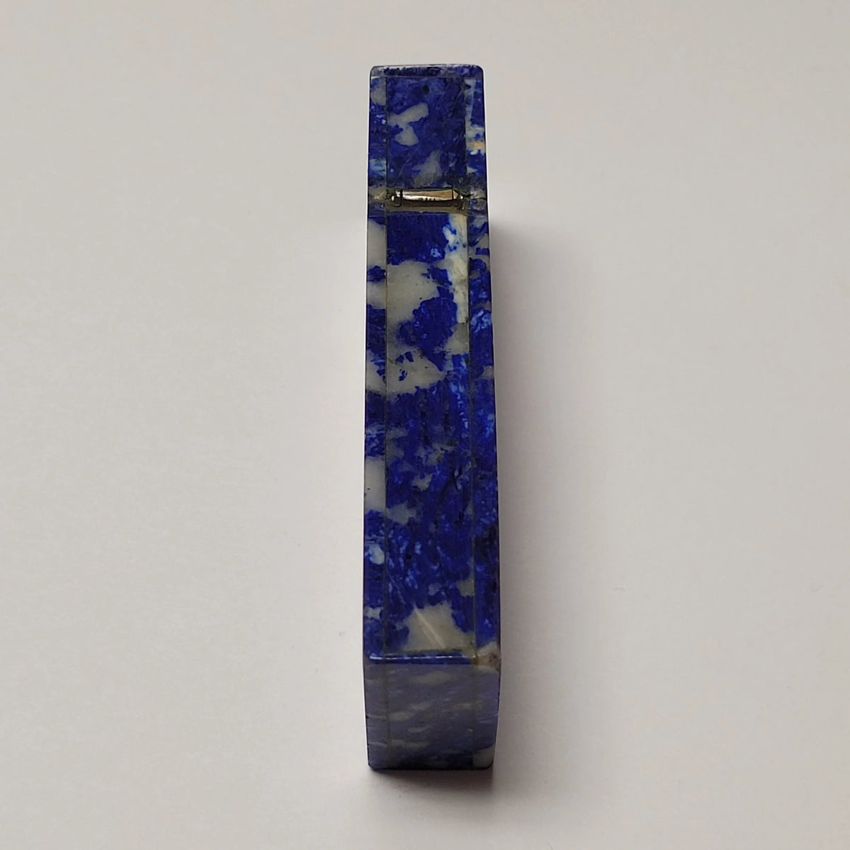 Vintage Malachite Blue & White Butane Lighter