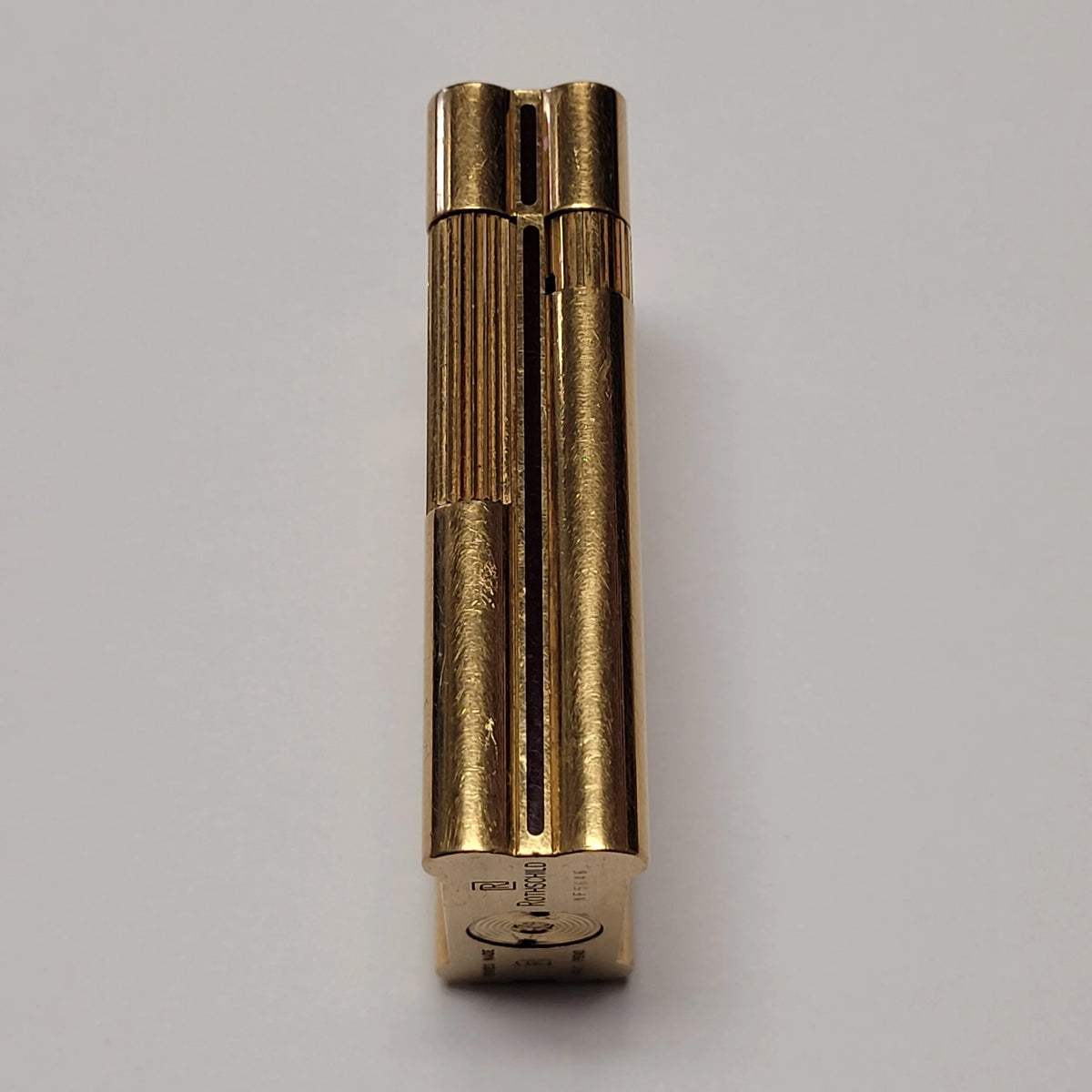 Rothschild Gold Plated & Red Lacquer Lighter
