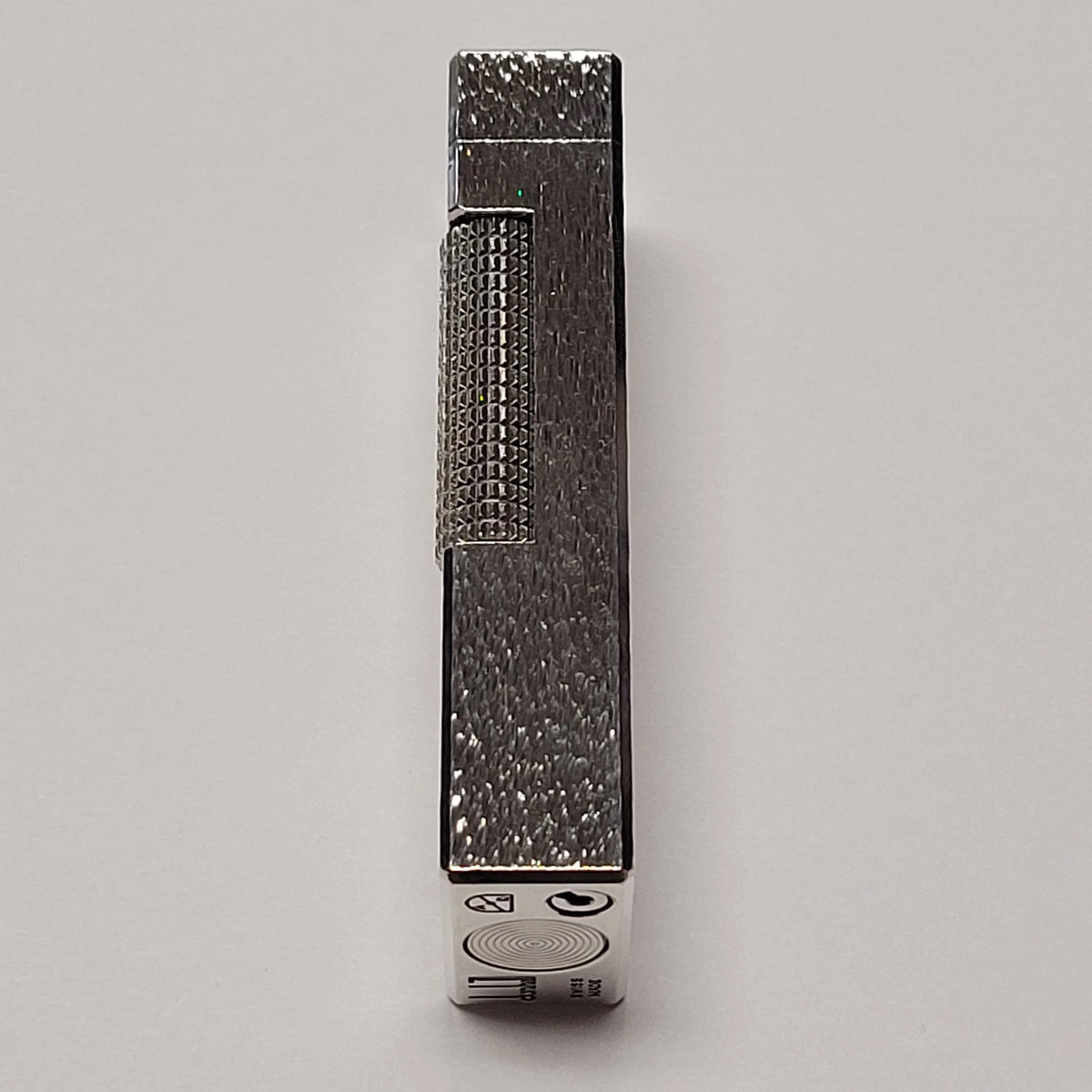 Alfred Dunhill Rollagas Silver Plated & Fine Bark Lighter