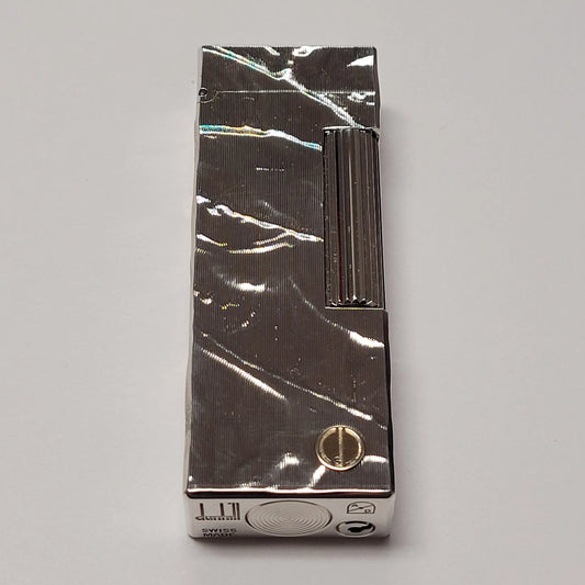Alfred Dunhill Rollagas Silver Plated & Coral Lighter