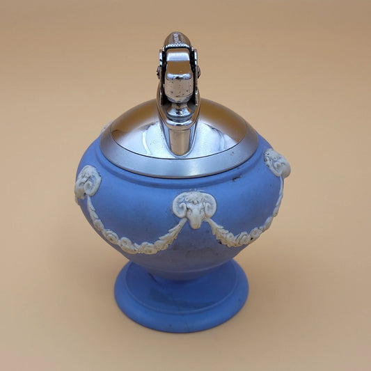 1960s Ronson Imperial Wedgwood Blue Table Lighter