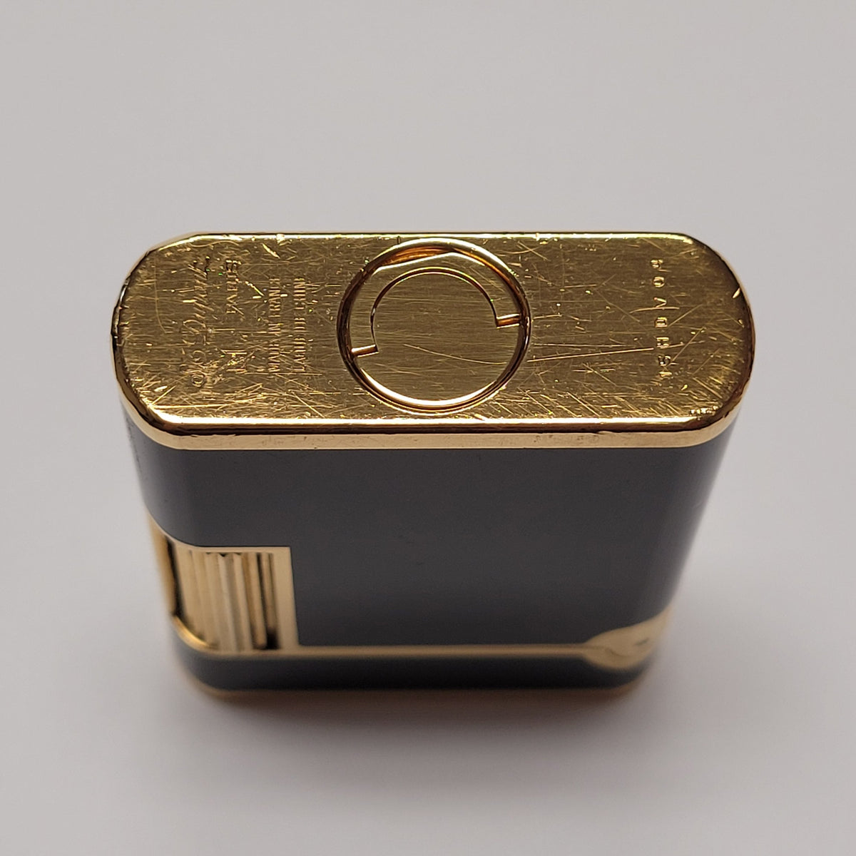 S.T. Dupont Soubreny Gold Plated & Black Lacquer Lighter