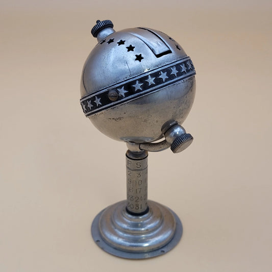 Vintage Perpetual Calendar Globe Table Lighter