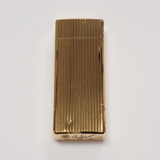 Mark Cross Gold Plated Lines Lighter