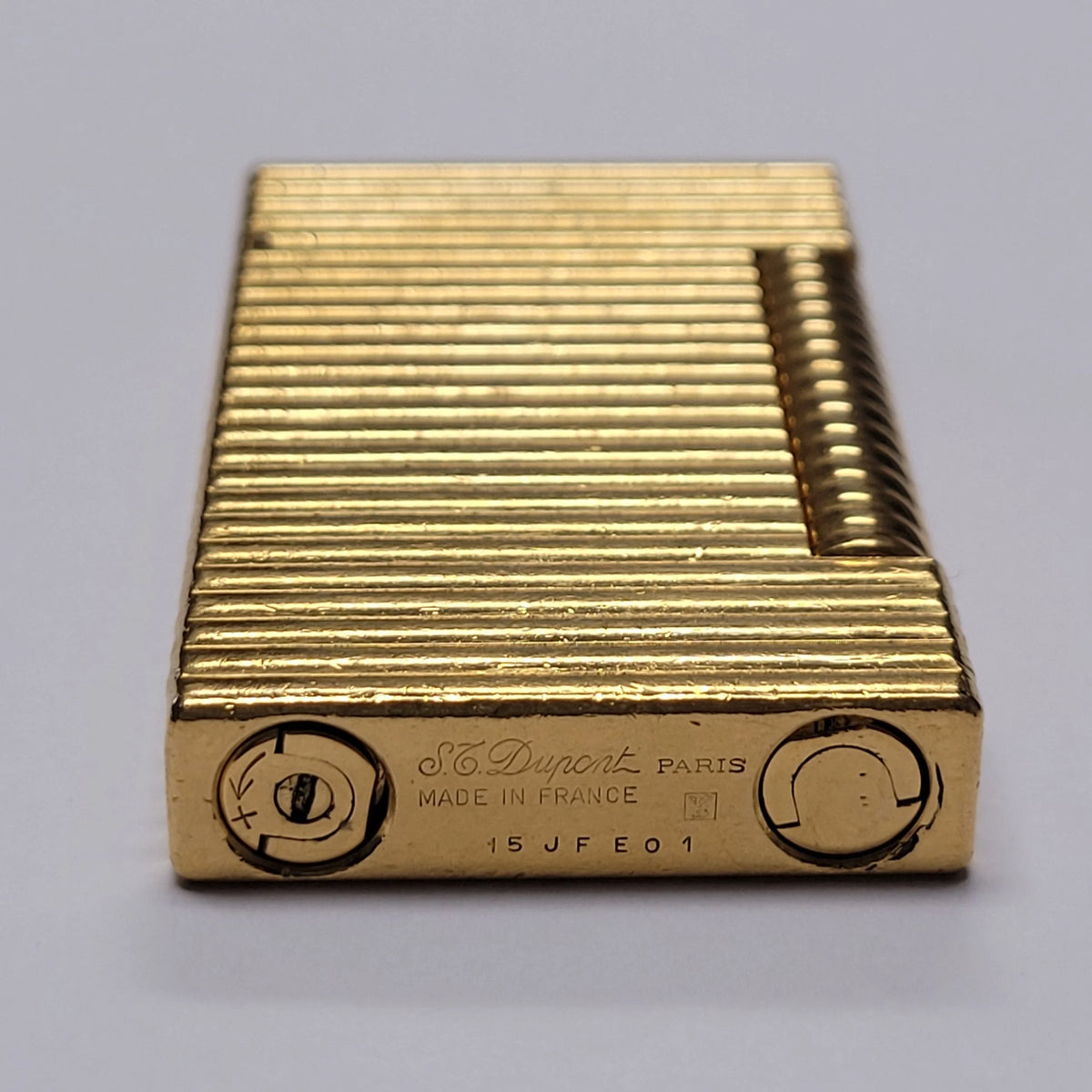 S.T. Dupont Ligne D Gold Plated & Lines Lighter