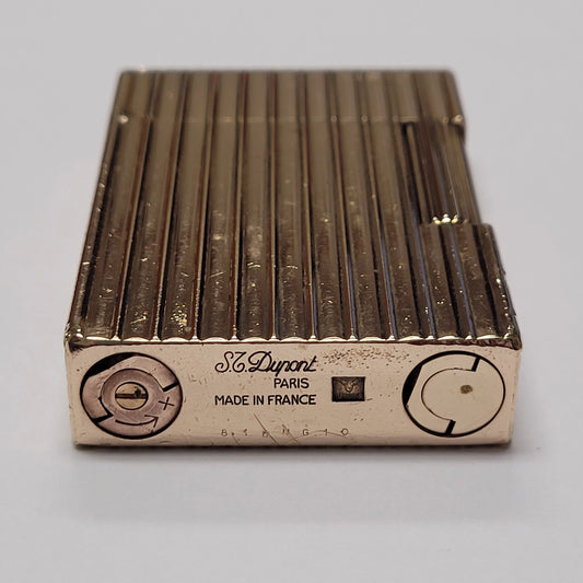 S.T. Dupont Ligne 2 Small Gold Plated & Columns Lighter