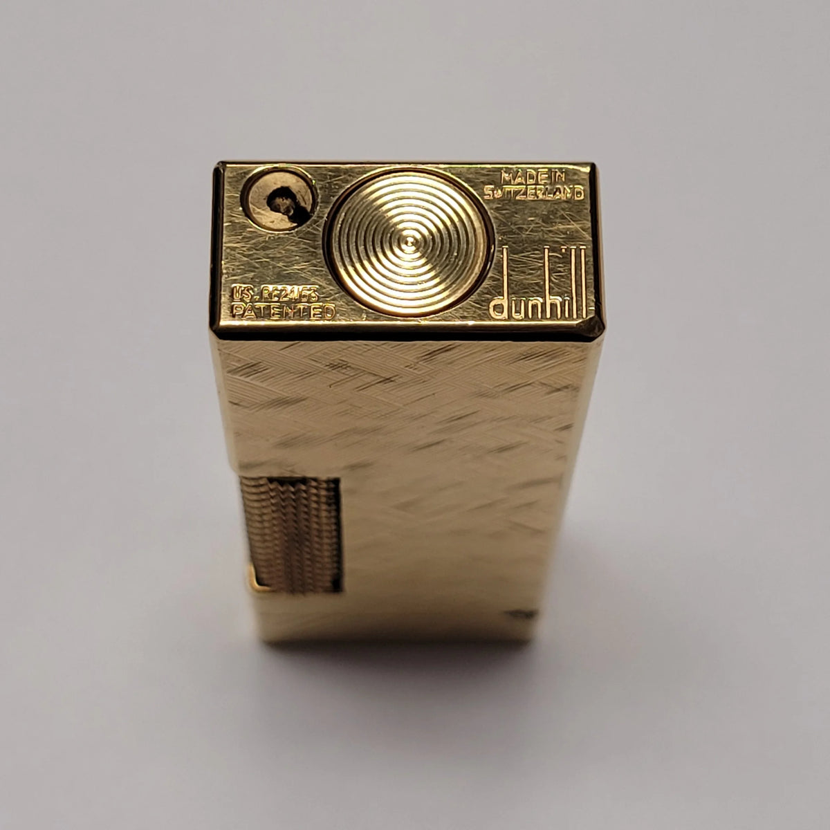 1960s Alfred Dunhill Rollagas Gold Plated & Florentine Lighter