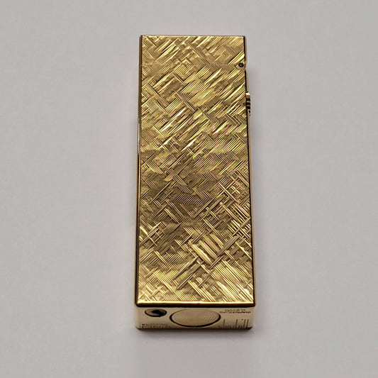 1960s Alfred Dunhill Rollagas Gold Plated & Florentine Lighter