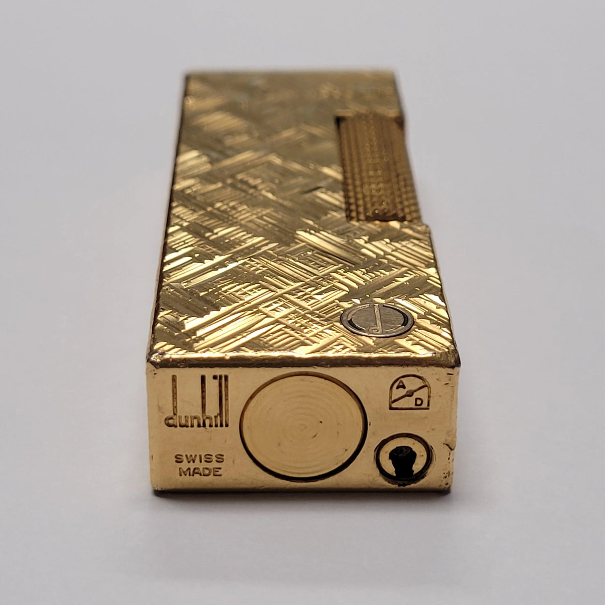 Alfred Dunhill Rollagas Gold Plated & Florentine Lighter