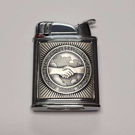 1950s Evans Banner Union Emblem Pocket Lighter