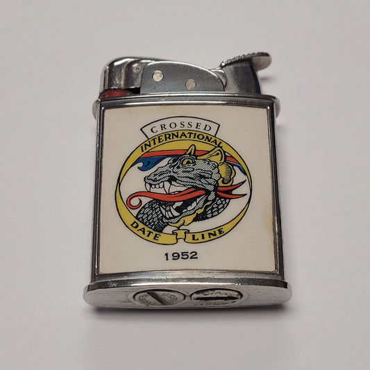 1950s Evans Banner Crossed International Date Line Lighter
