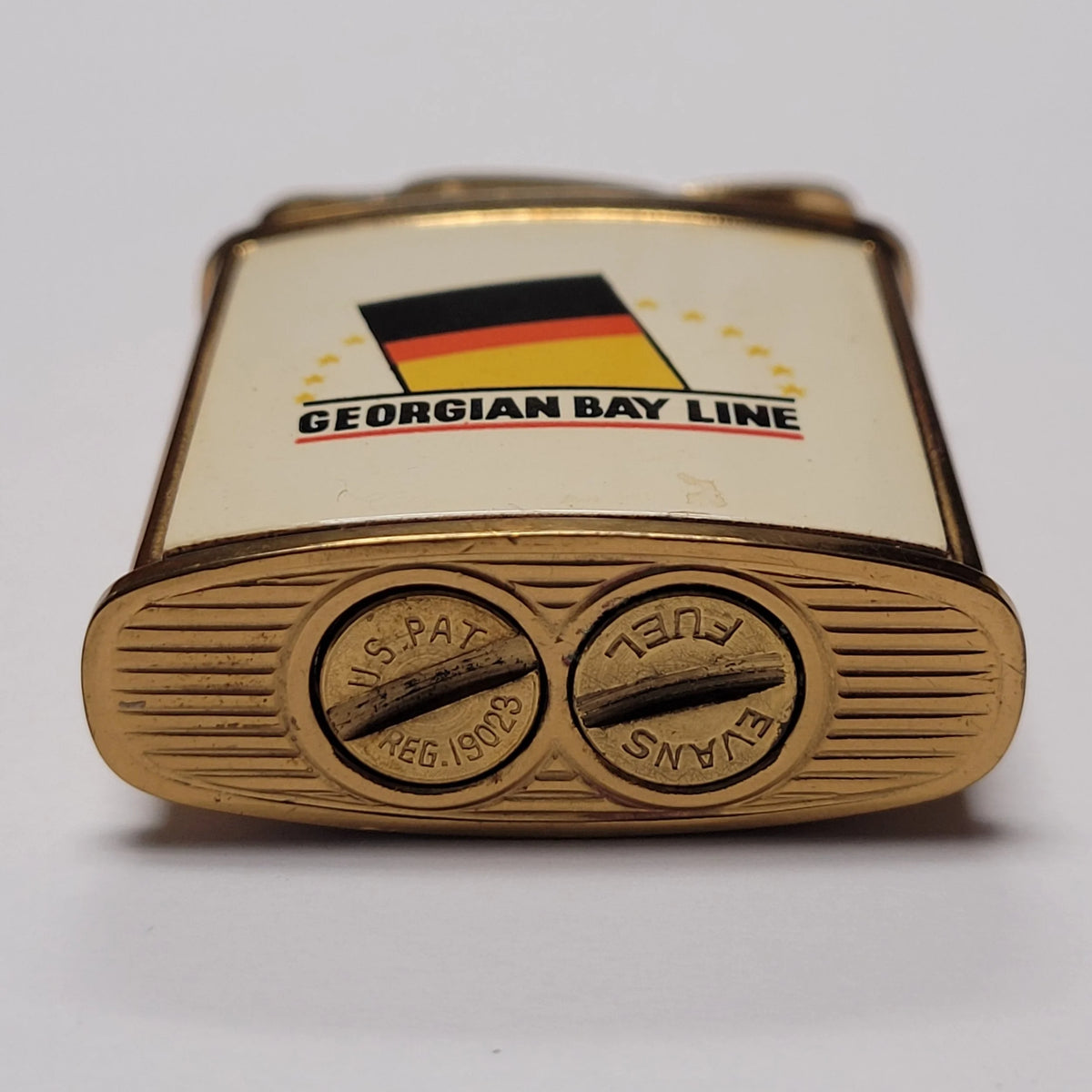 1950s Evans Banner Georgian Bay Line Pocket Lighter