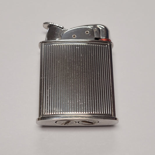 1950s Evans Banner Black Enamel Pocket Lighter