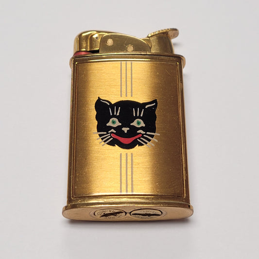 1950s Evans Supreme Black Cat Pocket Lighter