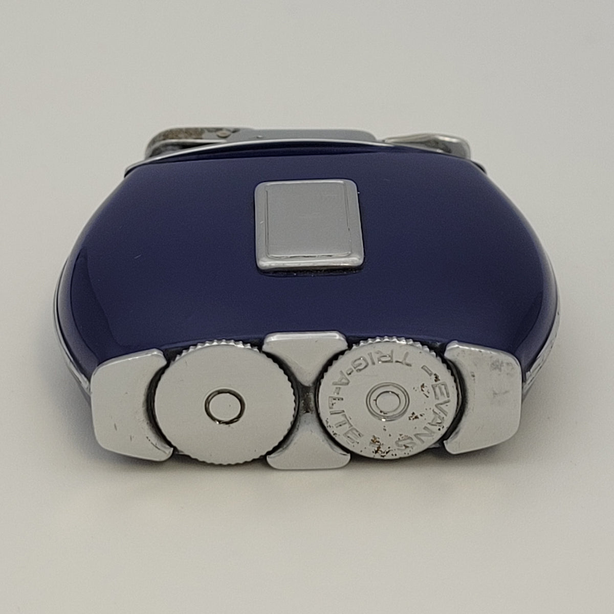 1950s Evans Trig-A-Lite Blue Enamel Pocket Lighter