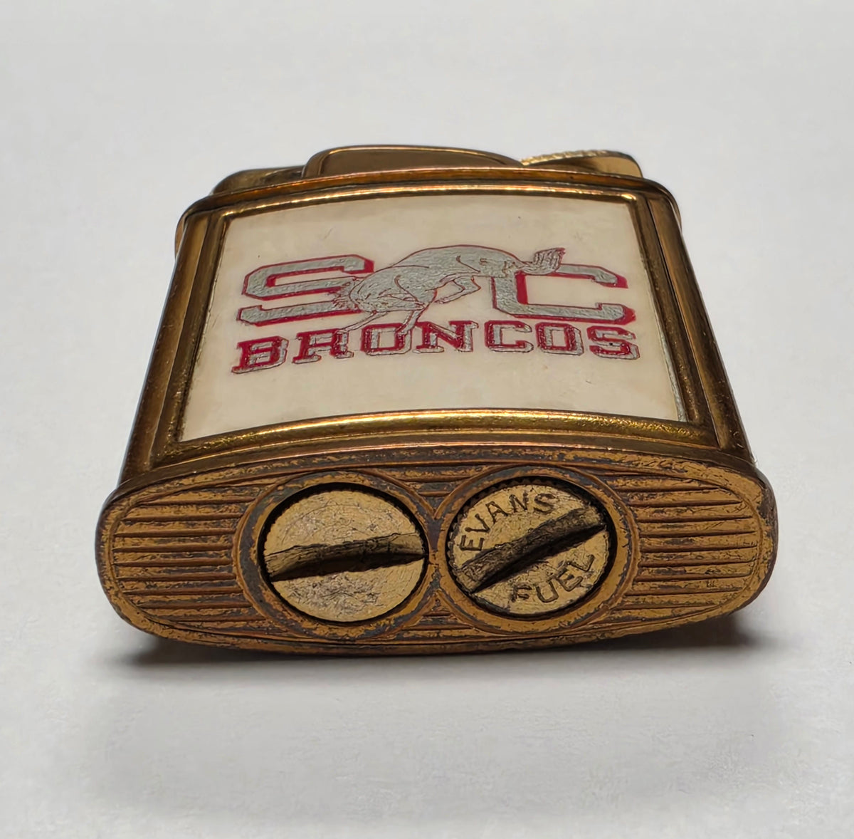 1950s Evans Banner Santa Clara Broncos Pocket Lighter