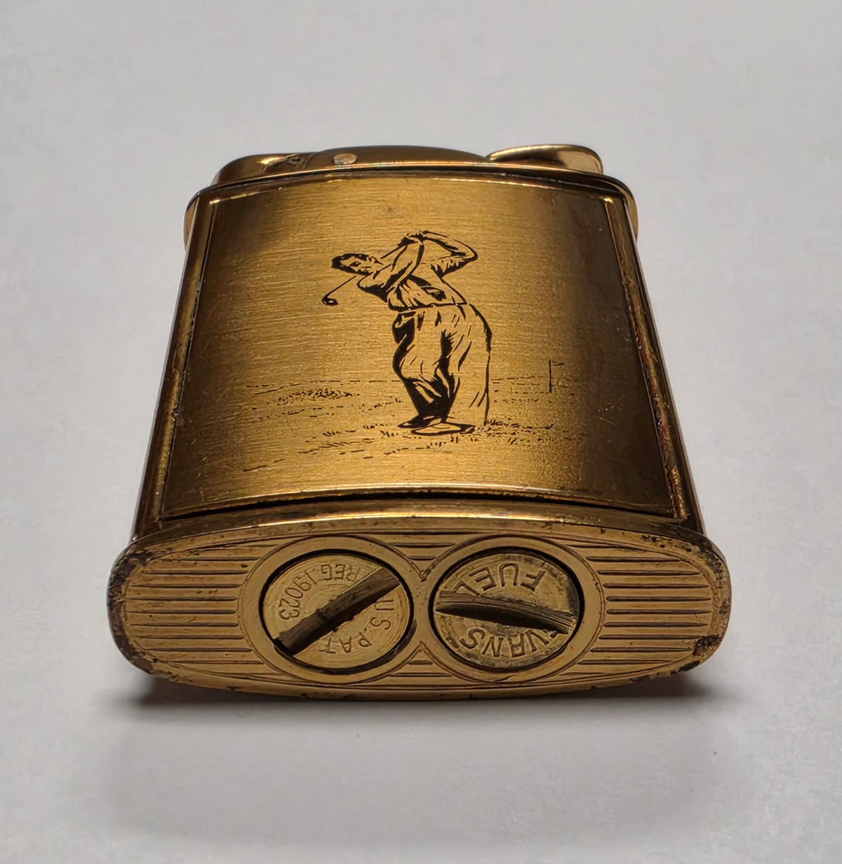 1950s Evans Supreme Golfer Pocket Lighter