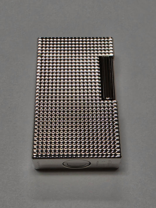 S.T. Dupont Ligne 1 Silver Plated & Hobnail Lighter