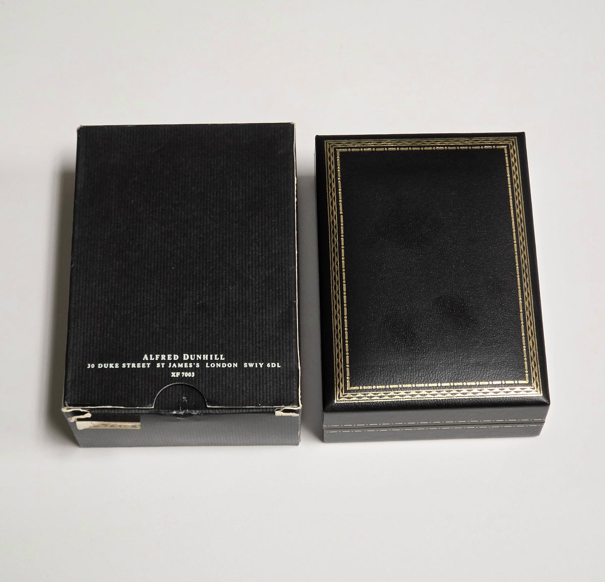 Alfred Dunhill Unique Gold & Black Lacquer Lift Arm Lighter