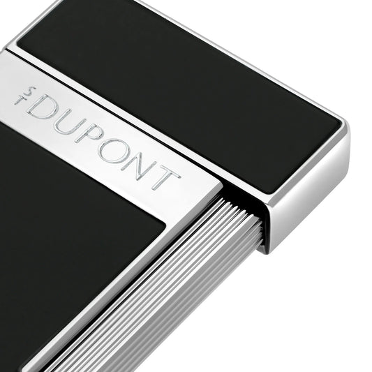 S.T. Dupont Slimmy Lighter Black Lacquer & Chrome 28221