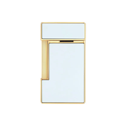 S.T. Dupont Slimmy Lighter White Lacquer & Gold 28224