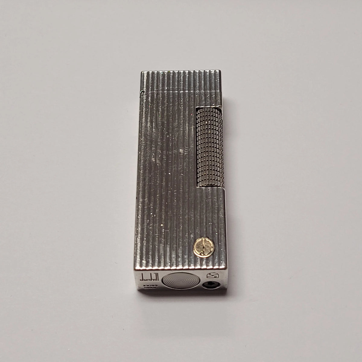 Alfred Dunhill Rollagas Silver Plated & Columns Design
