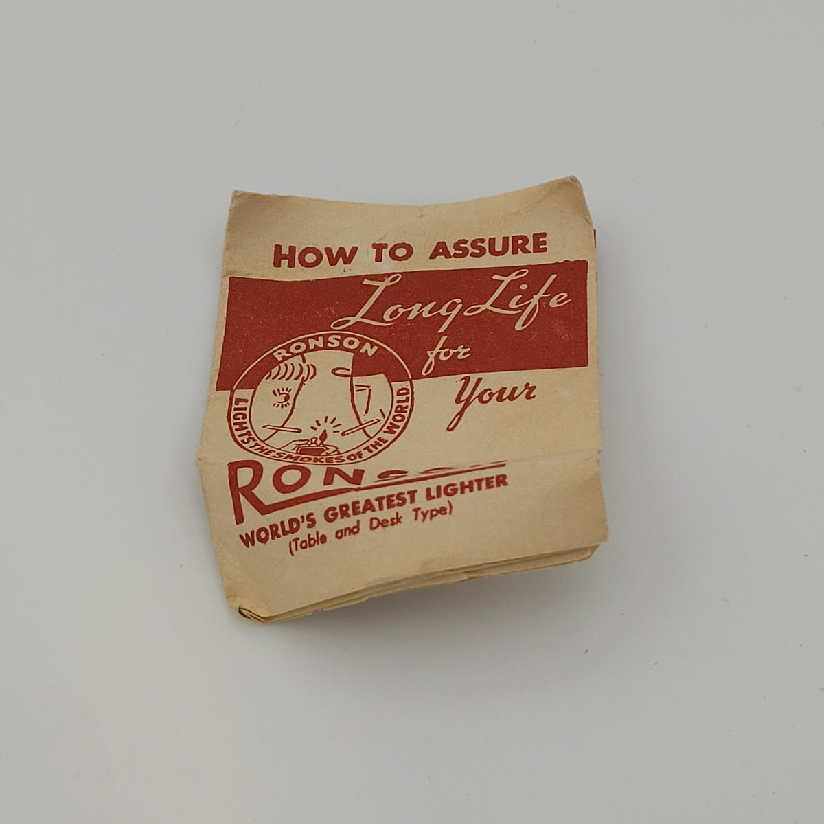 1930s Ronson Barrel Table Lighter O'Keefes Beer