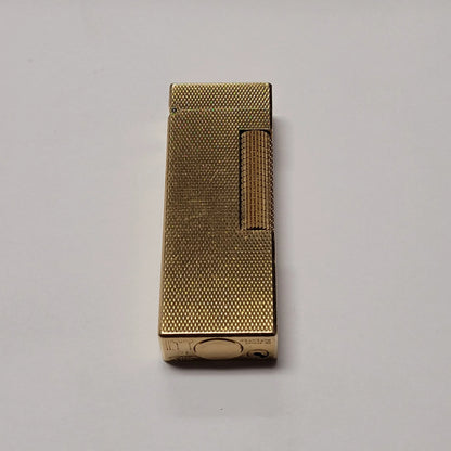 1960s Alfred Dunhill Rollagas Gold Plated Barley Design