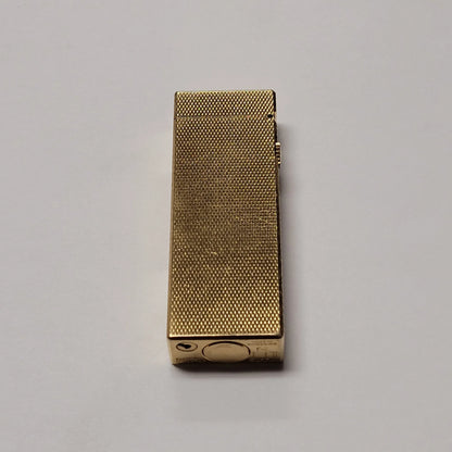 1960s Alfred Dunhill Rollagas Gold Plated Barley Design