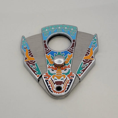 ONIX Chrome Dragon Torch Lighter and Cigar Cutter Set