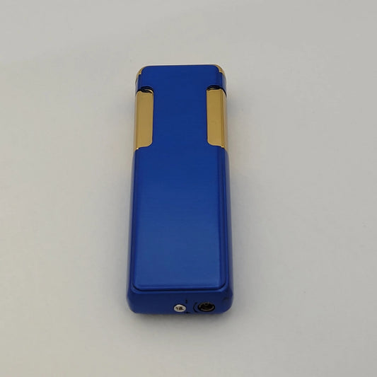 ONIX Slim Torch Lighter - Blue Body w/ Gold Side Ignition