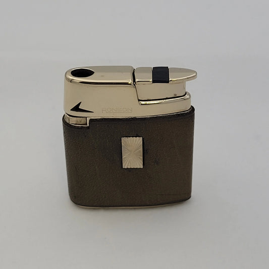 Ronson Varaflame MKII Gold & Leather Wrap
