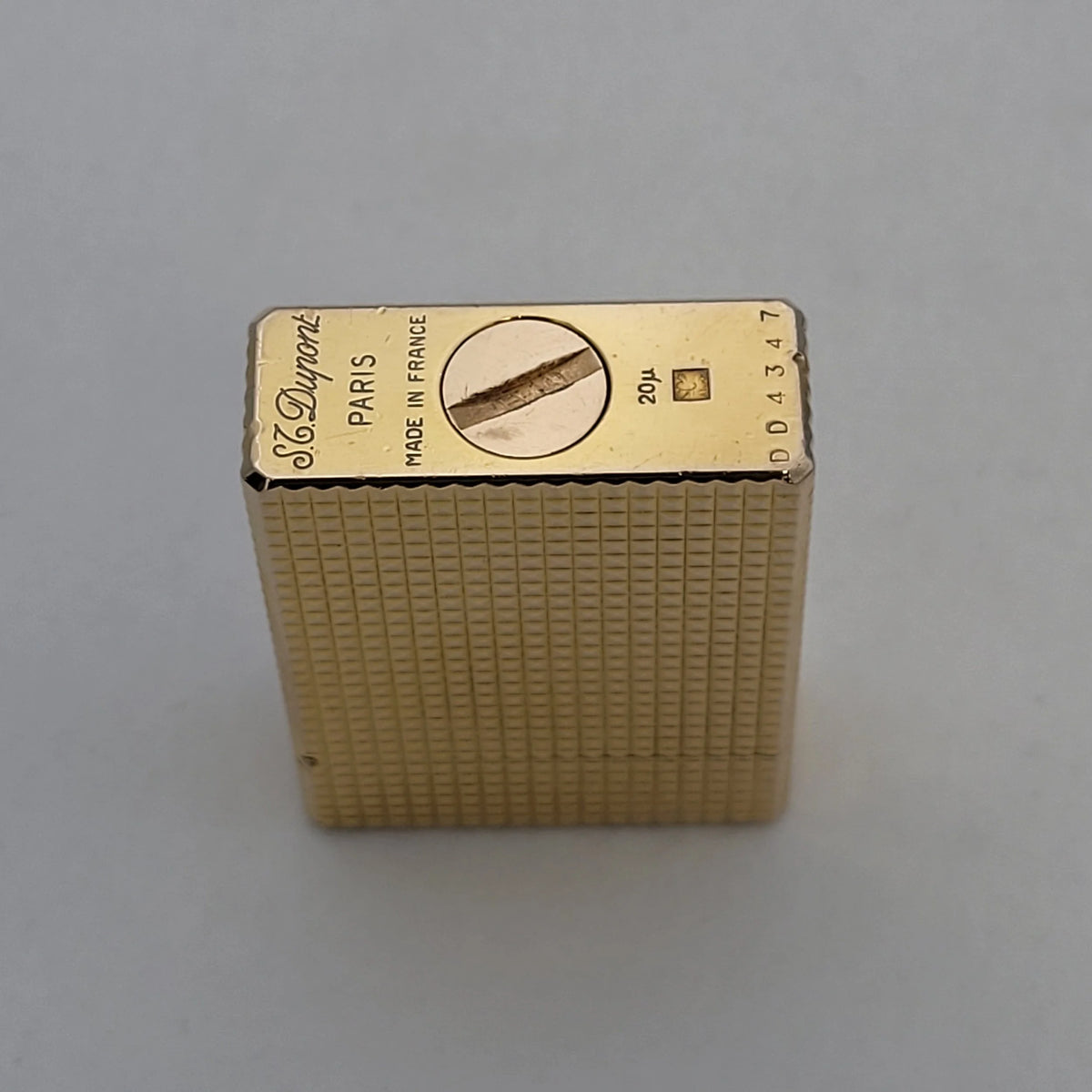 S.T. Dupont Standard Gold Plated Hobnail Design