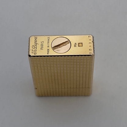 S.T. Dupont Standard Gold Plated Hobnail Design