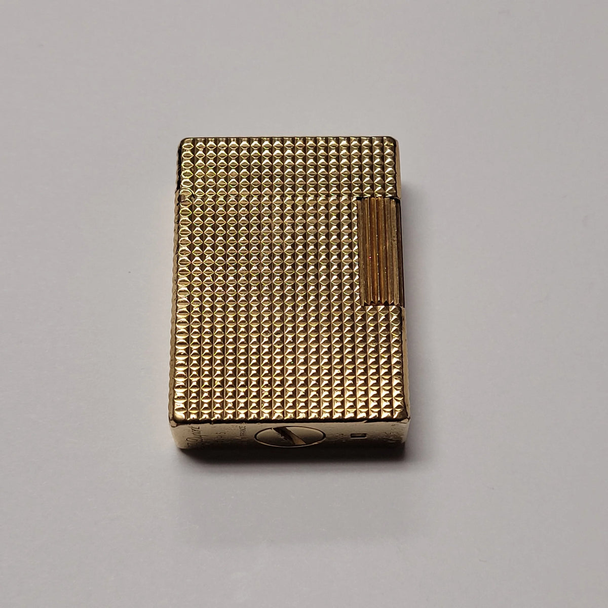 S.T. Dupont Standard Gold Plated Hobnail Design