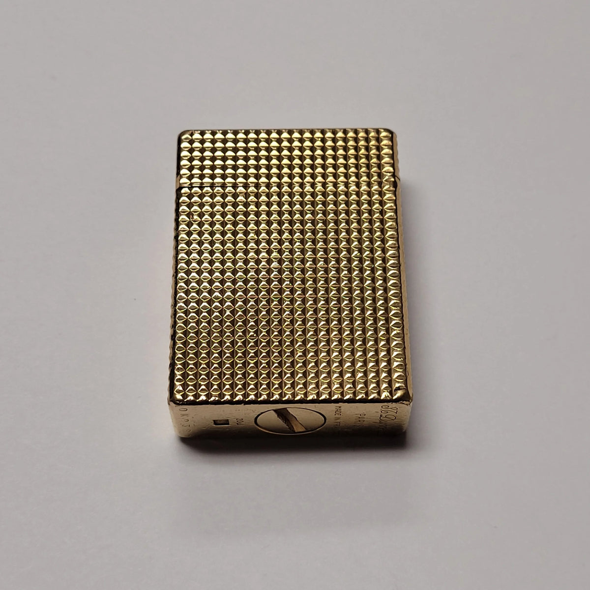 S.T. Dupont Standard Gold Plated Hobnail Design